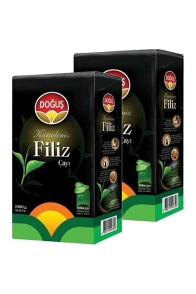 Doğuş Siyah Filiz Çayı 1000 gr 2'li Paket