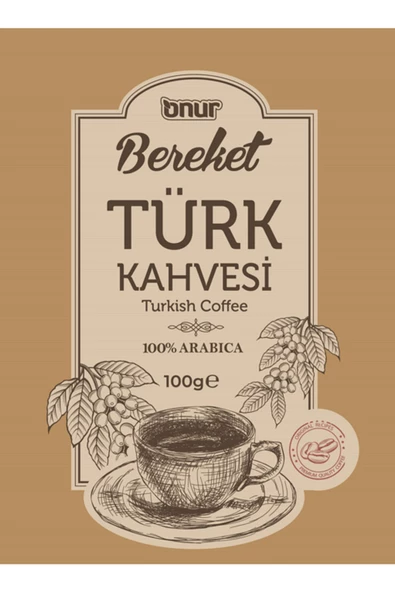 Onur BEREKET TURK KAHVESI 100 GR 6 LI