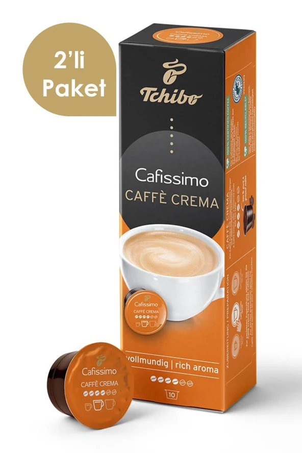 Cafissimo Caffè Crema Rich Aroma 2x10 Adet Kapsül Kahve