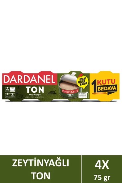 Dardanel Zeytinyağlı Ton Balığı 4x75 gr