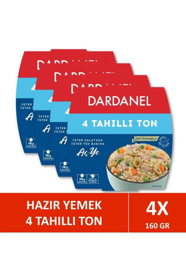 Aç Ye Dört Tahıllı Ton Balığı 160 gr X 4 Adet