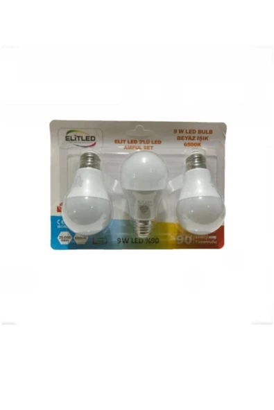 ELİTLED Elit Led 3'lü Ampul Set 9w Ampul