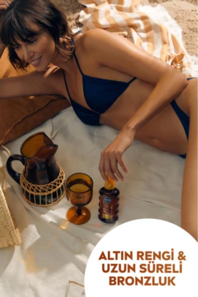 NIVEA Sun Karoten Özlü Yoğun Bronzlaştırıcı Güneş Yağ Sprey 200ml, E Vitamini, Uva Koruması, Doğal Bronzlu - 3