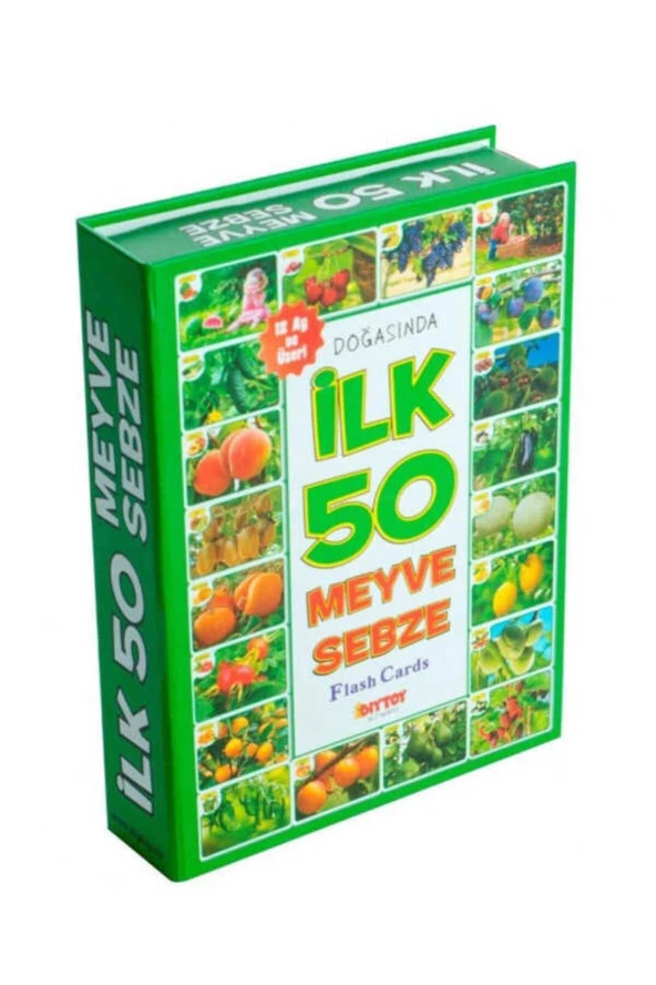 Dıytoy Marka: Dıy Toy/Taba Grup 1420 , Flash Cards - Ilk 50 Meyve - Sebze / +12 Ay Kategori: Bebek &