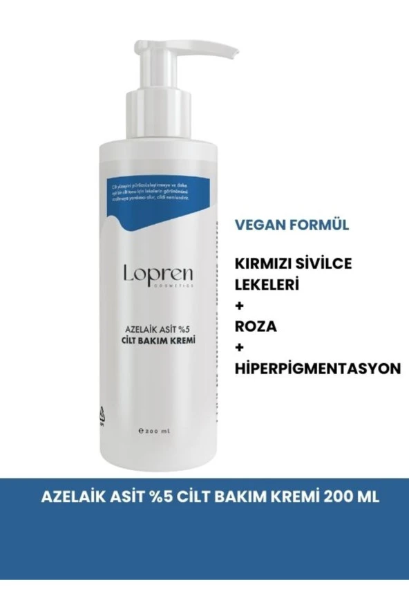%5 Azelaik Asit Cilt Bakım Kremi 200 ML