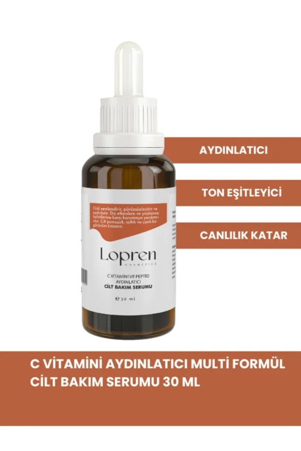 C Vitamini Aydınlatıcı Multi Formül Cilt Bakım Serumu 30 ml