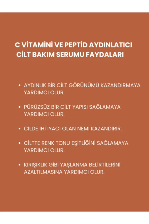 C Vitamini Aydınlatıcı Multi Formül Cilt Bakım Serumu 30 ml - 2