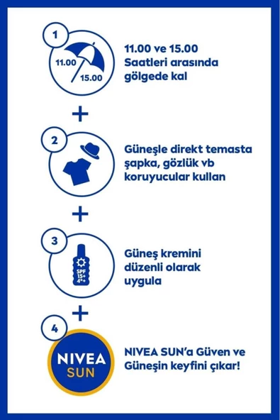 NIVEA Güneş Koruyucu Ve Nemlendirici Sprey 200ml, Spf50, Suya Dayanıklı, Uva/uvb Koruması - 5