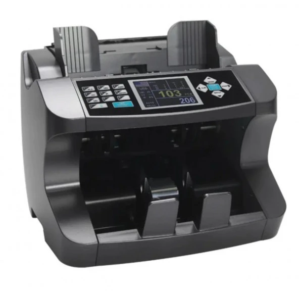 Bill Counter Black Mix Pro Para Sayma Makinesi USD-TL-EUR-GBP-CHF Karışık Para Sayma Makinesi