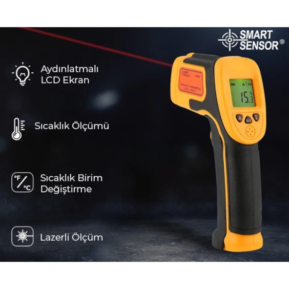 Smart Sensor AS530 Hassas Sıcaklık Ölçme Cihazı-550°C - 2