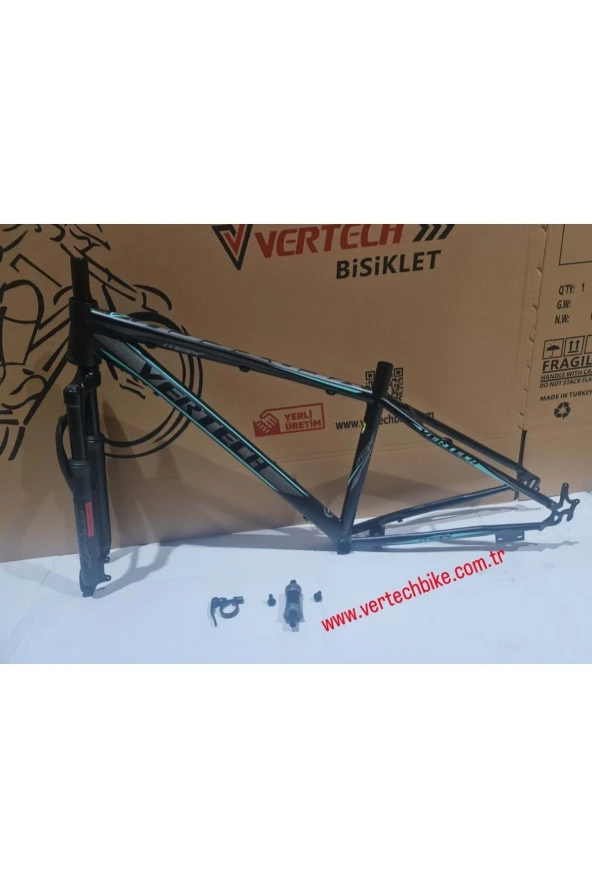 Bisiklet-kadro-27.5max-445mm-siyah/turkuaz - 2