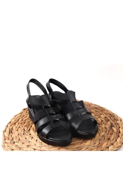 Papuçcity Mvşm 02860 Orto Pedik Dolgu Topuk Günlük Kadın Sandalet - 4