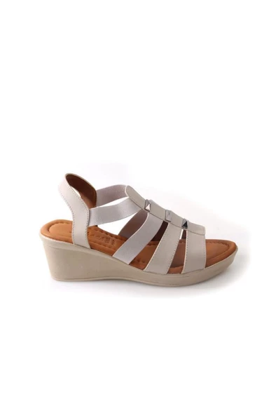 Papuçcity Mvşm 02860 Orto Pedik Dolgu Topuk Günlük Kadın Sandalet - 7