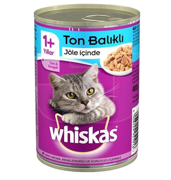 Whiskas Ton Balıklı Kedi Konservesi 400 gr ürün görseli 1