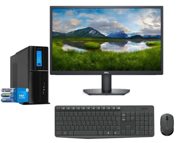 ZETTA FLEX PRO 450X İntel Core i5 14400 32gb DDR5 512gb SSD GT1030 Windows11Pro SFF SLİM 23.8 FHD Monitör MASAÜSTÜ BİLGİSAYAR ZET450X9565042 ürün görseli