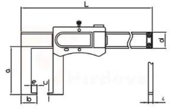 Asimeto AS-309 Dijital Dış Kanal Kumpası 0-300mm