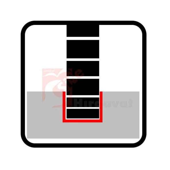 ZPS-FN Kanal Freze 80x12mm 22 Göbek DIN 138 - Resim 2