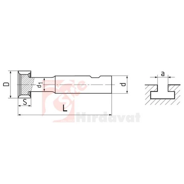ZPS-FN T-Yarık Freze 10.5x2mm DIN 850