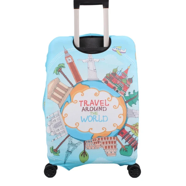 Bagacar Travel Büyük Orta Kabin Boy için 3 lü Valiz Kılıfı - 2