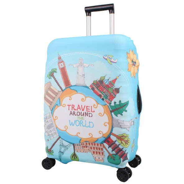 Bagacar Travel Büyük Orta Kabin Boy için 3 lü Valiz Kılıfı - 3