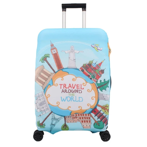 Bagacar Travel Büyük Orta Kabin Boy için 3 lü Valiz Kılıfı - 4