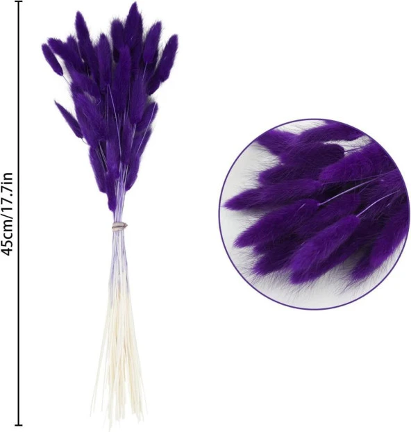 Nettenevime Kuru Çiçek Doğal KOYU MOR Pamuk Otu 10gram 1. Kalite Şoklanmış Bozulmaz - 2