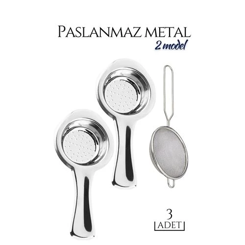 TransForMacion 3 lü Set Metal Çay Süzgeci Cabrera Design 718934