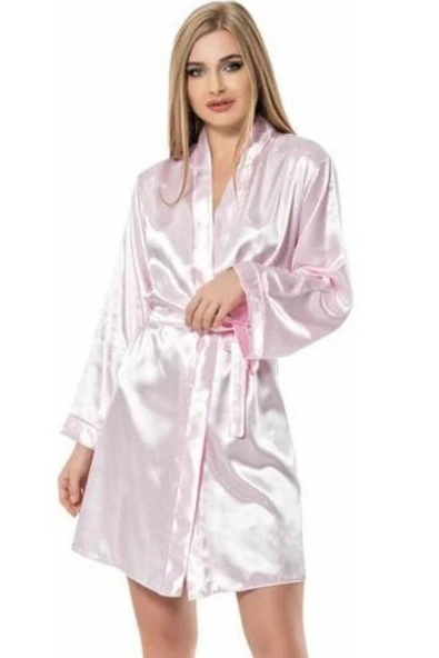 Kadın Gelin  Bride Nakışlı Saten Sabahlık Krdl - 10