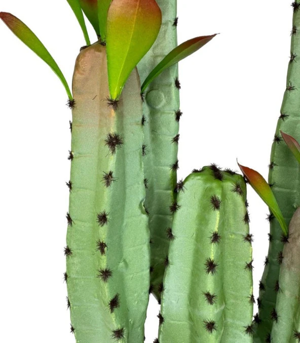 Nettenevime Yapay Çiçek Kaktüs Ağacı 4kollu Kızıl Yapraklı 70*22cm 4027 - Resim 6