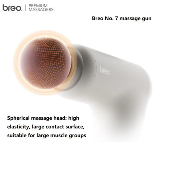 Breo Massage Gun M0220 - Isı Terapili, Fırçasız Motorlu ve Taşınabilir Derin Doku Masaj Tabancası - 4