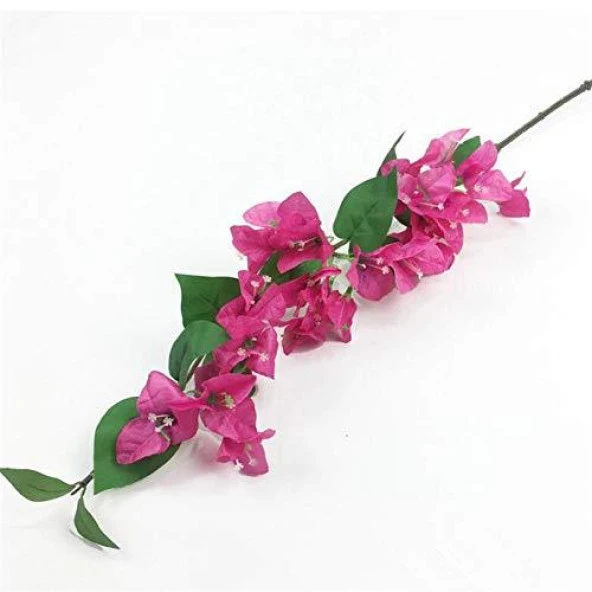 Nettenevime Yapay Çiçek Begonvil Çiçeği Fuşya 80cm Tek Dal Bodrum Çiçeği  Sarkan Çiçek
