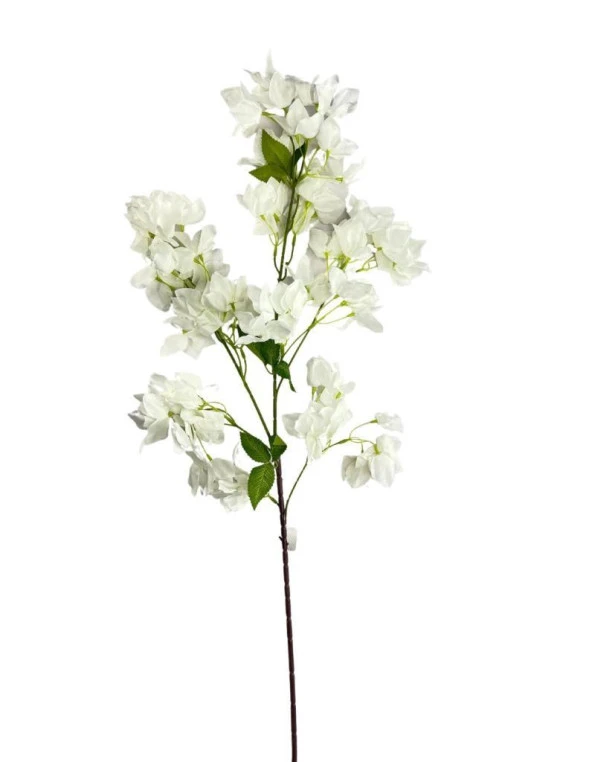 Nettenevime Yapay Çiçek Begonvil Çiçeği Beyaz Uzun Dallı Sarkan Çiçek 110cm - Resim 4