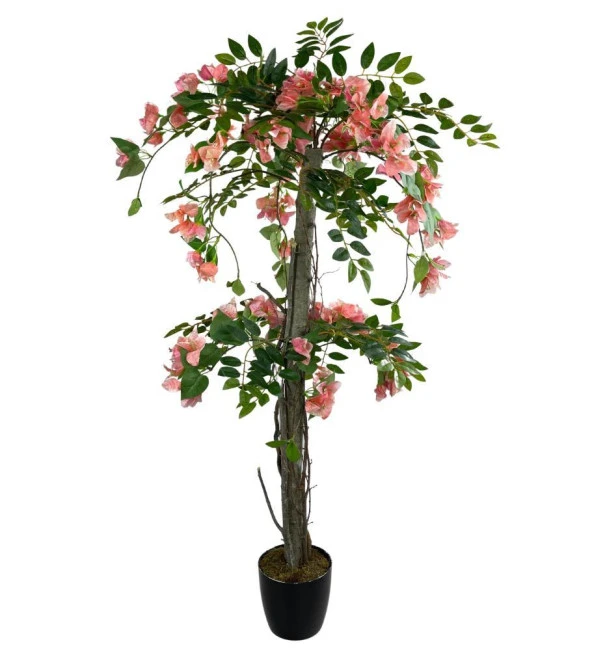 Nettenevime Yapay Ağaç Pembe Begonvil Ağacı 120cm Doğal Salex Dallı - 1
