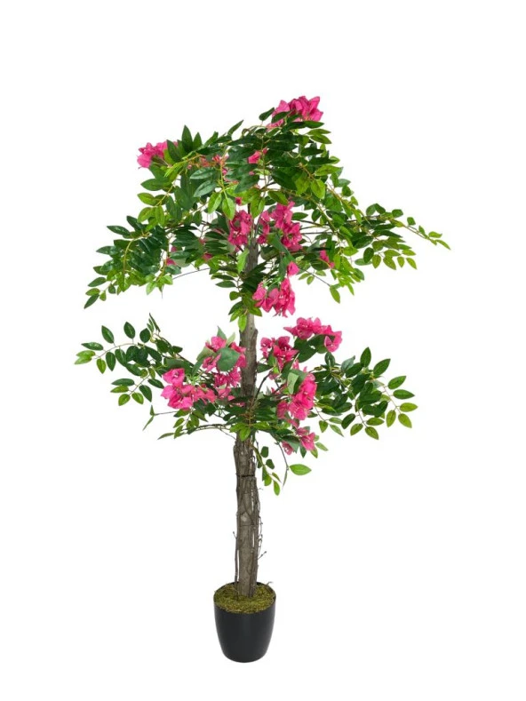 Nettenevime Yapay Ağaç Fuşya Begonvil Ağacı 130cm Doğal Salex Dallı