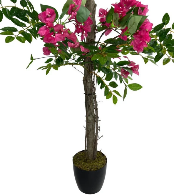 Nettenevime Yapay Ağaç Fuşya Begonvil Ağacı 130cm Doğal Salex Dallı - 2