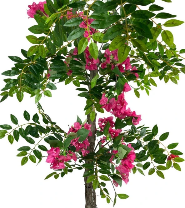Nettenevime Yapay Ağaç Fuşya Begonvil Ağacı 130cm Doğal Salex Dallı - 3