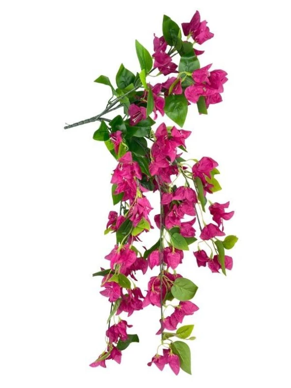 Nettenevime Yapay Çiçek Fuşya Begonvil Çiçeği 8Dallı 70cm Sarkan Çiçek ürün görseli 1