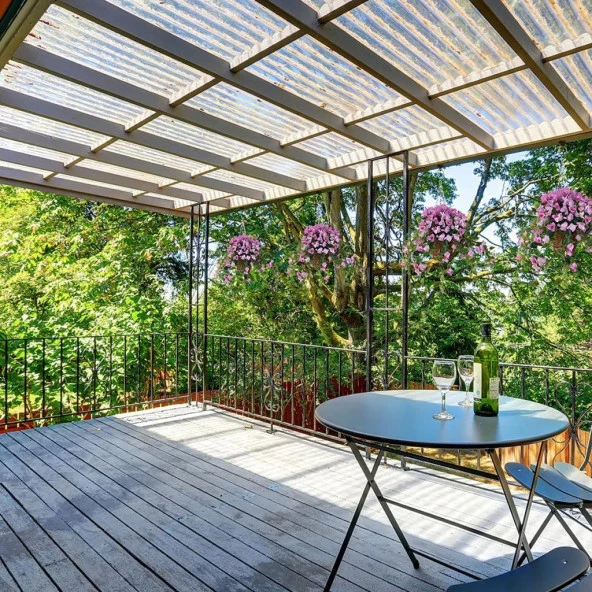 Nettenevime Yapay Çiçek Pembe Begonvil Çiçeği 8Dallı 70cm Sarkan Çiçek - Resim 8