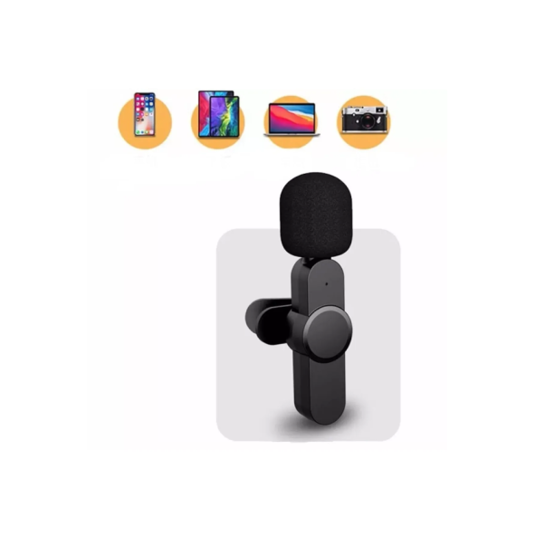 Android Ve İOS Telefon Uyumlu Mikrofon  Youtuber, Tiktok, Skype  Kablosuz Yaka Mikrofonu - 7