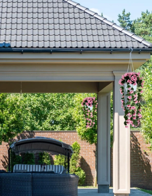 Nettenevime Yapay Çiçek Sarkan Menekşe Pembe Begonvil Sarkaç Askılı Saksıda Balkon Çiçeği Çiçek Sepeti - 3