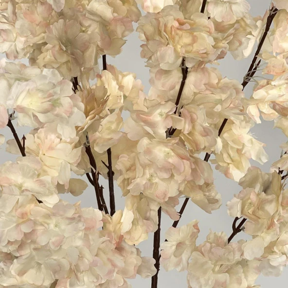 Nettenevime Yapay Ağaç Japon Kiraz Çiçeği Bahardalı Ağacı Gür Yapraklı Somon 170cm - Resim 3