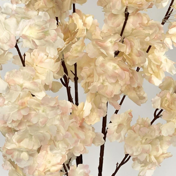Nettenevime Yapay Ağaç Somon Bahardalı Ağacı 80 cm Ağacı Japon Kiraz Çiçeği Saksılı - Resim 3