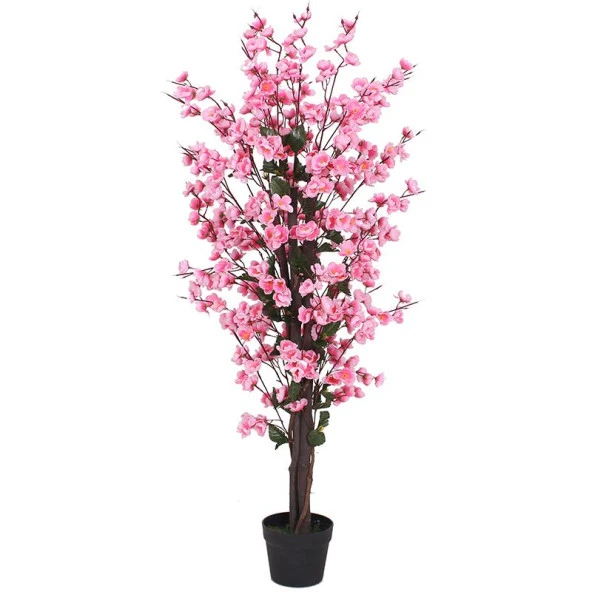 Nettenevime Yapay Ağaç Pembe Japon Kiraz Çiçeği Bahardalı Ağacı Sakura Çiçeği Çalılı 150cm