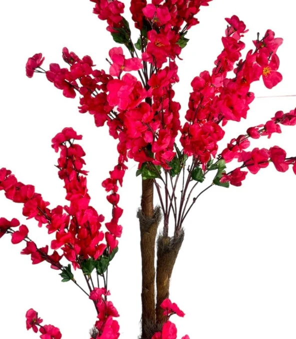 Nettenevime Yapay Ağaç Bahardalı Japon Kiraz Çiçeği 4Katlı FUŞYA 170*65cm - Resim 6