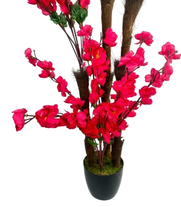 Nettenevime Yapay Ağaç Bahardalı Japon Kiraz Çiçeği 4Katlı FUŞYA 170*65cm - Resim 7