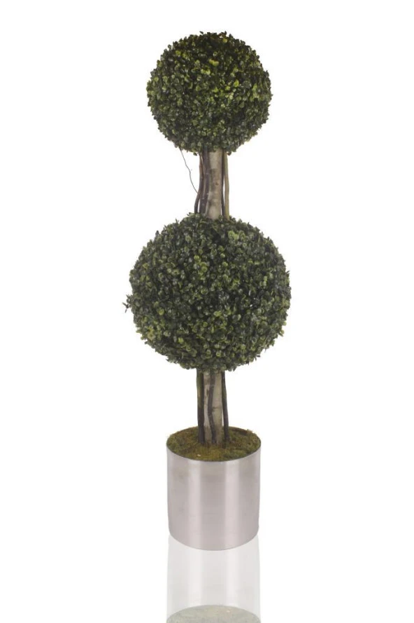 Nettenevime Yapay Ağaç Şimşir Top Büyük Ve Orta Top 2li Model 120x35cm ürün görseli 1