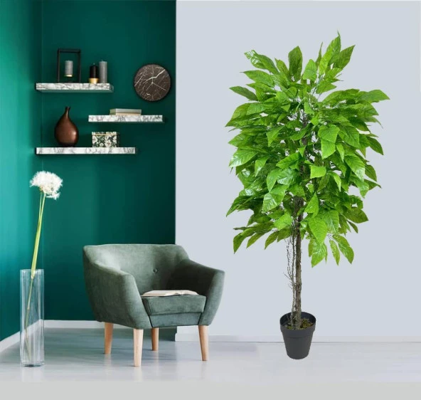 Nettenevime Yapay Ağaç Ceviz Ağacı 190cm Yapay Çiçek Dekoru Yeşil - Resim 2