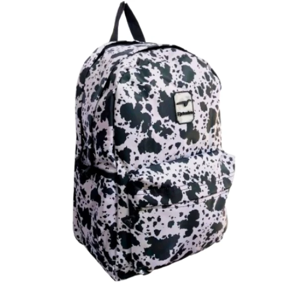 3 gözlü su geçirmez full astarlı ortaokul ve lise çantası çift taban dalmaçyalı desen - Resim 2