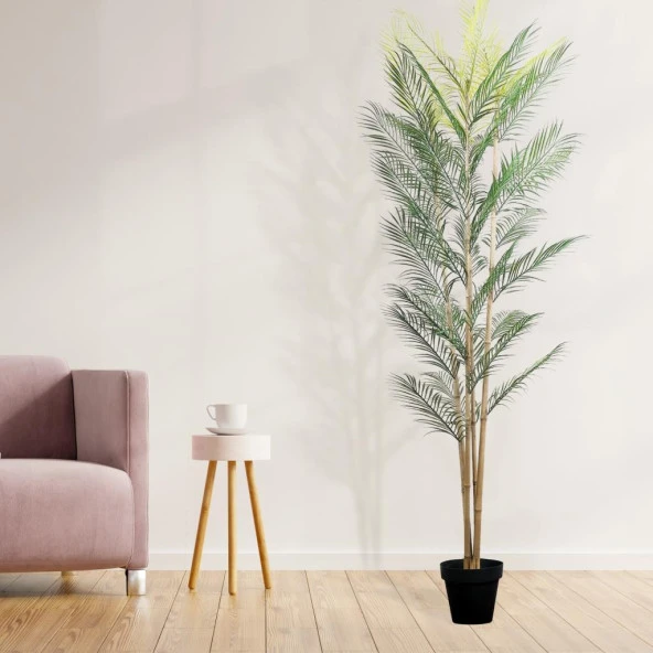 Nettenevime Yapay Ağaç 4 Gövdeli Palmiye Ağacı 180 cm 1.Kalite Yapay Çiçek - 3