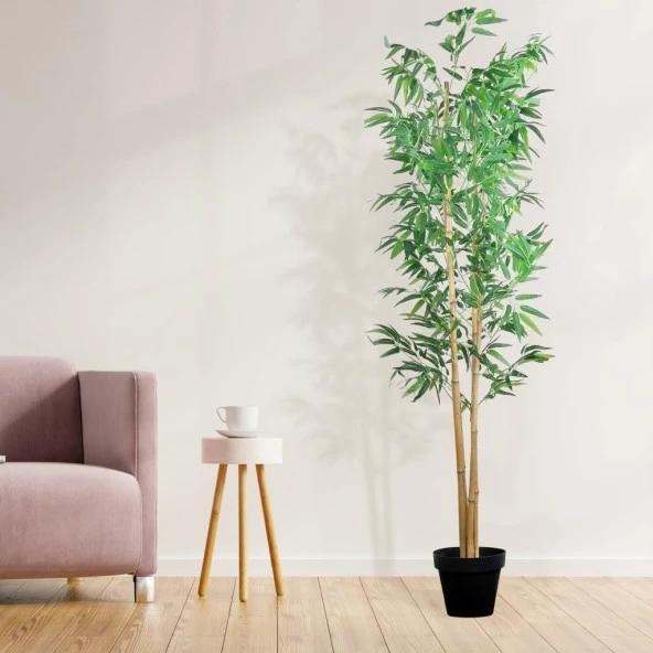Nettenevime Yapay Ağaç 4 Gövdeli Bambu Ağacı 185 cm 1.Kalite Yapay Çiçek ürün görseli